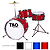 TKO 3-piece Junior Drum Set - Blue