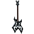 B.C. Rich Metal Master Warlock Electric Guitar - Black w/Silver Graphic