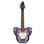 Daisy Rock Debutante Butterfly Short Scale Electric Guitar (Fantasy) - Left Handed Model