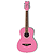 Daisy Rock Junior Miss Acoustic Short Scale Left Handed Guitar- Bubblegum