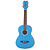 Daisy Rock Junior Miss Acoustic Short Scale Guitar - Cotton Candy Blue