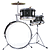 Excel 3 Piece "Junior" Drum Set, Black