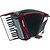 Hohner Bravo II 48 Piano Accordion - Tremolo/Red Pearl