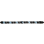 Fender 2" Monogrammed Strap - Black, Grey & Blue