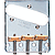 Fender Vintage Tele 3 Saddle Bridge Assembly - Chrome