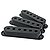 Fender Black Strat Pickup Covers - set of 3