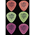 Dunlop Tortex Jazz Picks - .50mm Red, Sharp tip, bag of 36