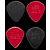 Dunlop Nylon Jazz Picks - Semi-Sharp Tip, Black Stiffo Nylon, 1.18mm, Bag of 24