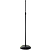 Adam Floor Microphone Stand w/cable clips - Black