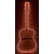 MBT Decorative Window Light - Red Guitar (36")