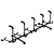 Stageline 5-space Guitar Rack