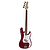 J. Reynolds JR7TR Electric Bass Guitar - Transparent Red