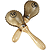 Latin Percussion Miniature Rawhide Maracas - 1 Pair