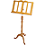 Stageline European Crafted Music Stand - Oak, Steel Post