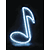 MBT Decorative Window Light - Blue Musical Note (30")