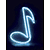 MBT Decorative Window Light - Red Musical Note (30")