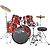 Percussion Plus 5-Pc Drum Set - Red
