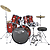 Percussion Plus 5-Pc Drum Set - Red