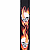 LM Products PS Slider Designer Guitar Strap - Flaming Skulls Design