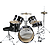 Percussion Plus 5-pc Junior Drum Set - Black