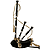 Bagpipe, Black Rosewood, Black Cover