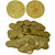 Brass Coins, Large, 35mm, 100 Count