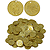 Brass Coins, Medium, 25mm, 100 Count