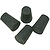 Rubber Stoppers, #1, Set of 4, Miniature