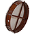 Bodhran, 18", Tune, Rosewood, Fiberskyn