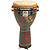 Remo Djembe, Key, 12" X 24", Adinkra