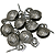 Frame Drum Jingles, Set of 8, Large