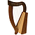 Baby Harp TM, 12 Strings, Knotwork