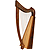Heather Harp TM, 22 Strings, Knotwork