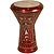 Aluminum Doumbek, Traditional Motif Red