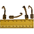 Metal Doumbek Clamps, Outside Tun, 4 PK