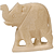 Elephant, Bone, 2 Pack