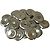 Steel Tambourine Jingles, 100 Count