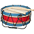 Tabor Drum, 10", With Sticks