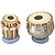 Tabla Set, Embossed, Nickled Brass