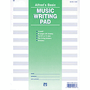 Music Writing Pad - 8-1/2 X 11, 10 Staves, 80 Pages (3-Hole Punched for Ring Binders)