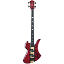 B.C. Rich Heritage Classic Mockingbird Electric Bass Guitar - Trans Red