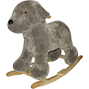 Charm Co. Fuzzy Dog Rocker