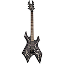 B.C. Rich Kerry King Wartribe 6 Warlock Electric Guitar, Trans Black with Tribal Graphic