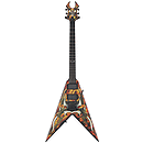 B.C. Rich Kerry King Signature V2 Electric Guitar, Black with Generation 2 Flame Graphic
