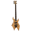 B.C. Rich Paolo Gregoletto Signature Warlock 5 String Neck Through Electric Bass, Natural