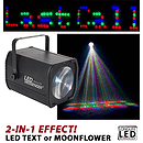 American DJ LED MESSENGER 2-in-1 LED Effect Moonflower/Text