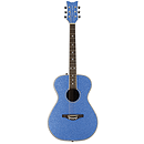 Daisy Rock Pixie Folk-size Acoustic Guitar - Blue Sparkle