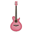 Daisy Rock Wildwood Series 3/4-size Acoustic Guitar - Pink Burst