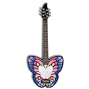 Daisy Rock Debutante Butterfly Short Scale Electric Guitar (Fantasy) - Left Handed Model