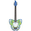 Daisy Rock Debutante Butterfly Short Scale Electric Guitar - Daydream